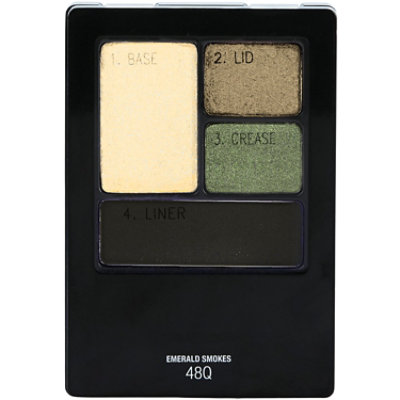 Maybelline Expert Wear Eyeshadow Quads Emerald Smokes - 0.17 Oz - Image 1