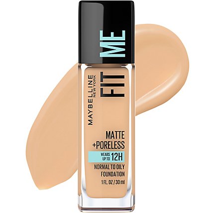 Maybelline Fit Me! Foundation Normal to Oily Natural Beige 220 - 1 Fl. Oz. - Image 2