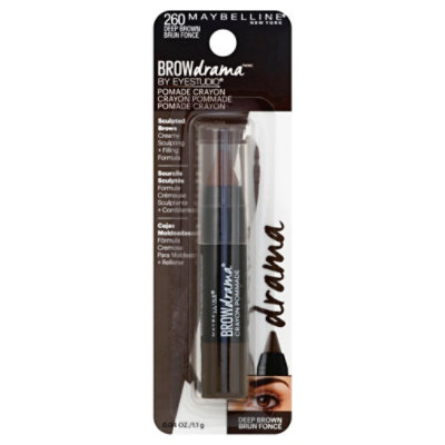 Maybelline Brow Drama Crayon Pomade Deep Brown 260 - 0.04 Oz