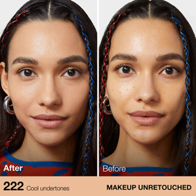 Maybelline Fit Me Matte + Poreless Liquid Foundation Makeup True Beige - 1 Fl. Oz. - Image 1