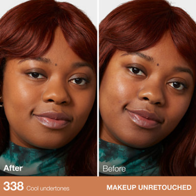 Maybelline Fit Me Matte + Poreless Liquid Foundation Makeup Spicy Brown - 1 Fl. Oz. - Image 2