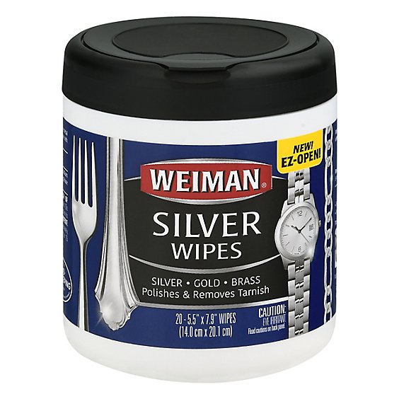 Weiman Wipes Silver - 20 Count