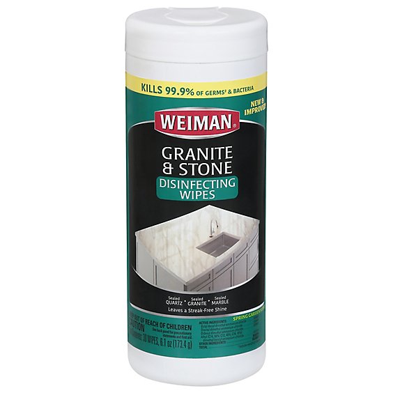 Weiman Granite Wipes - 30 Count
