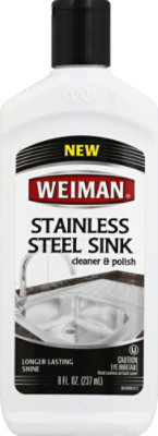 Weiman Cleaner & Polish Stainless Steel Sink - 8 Fl. Oz. - Image 2