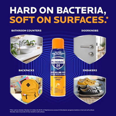 Microban 24 Hour Sanitizing Spray Citrus - 2.8 Fl. Oz. - Image 4