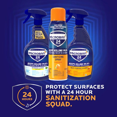 Microban 24 Hour Sanitizing Spray Citrus - 2.8 Fl. Oz. - Image 6