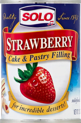 Solo Cake & Pastry Filling Strawberry - 12 Oz - Image 2