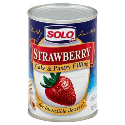 Solo Cake & Pastry Filling Strawberry - 12 Oz - Image 1