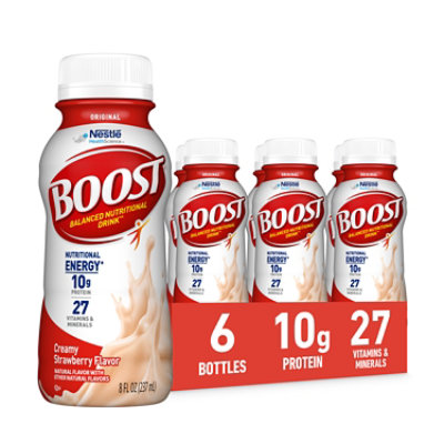 BOOST Original Nutritional Drink Creamy Strawberry - 6-8 Fl. Oz.