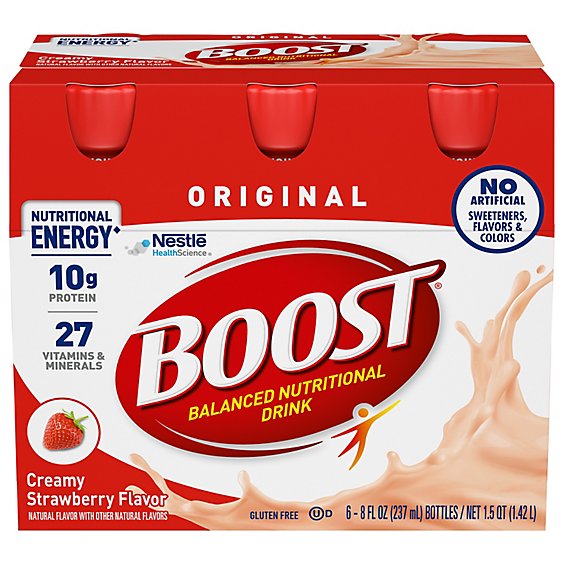 BOOST Original Nutritional Drink Creamy Strawberry - 6-8 Fl. Oz.