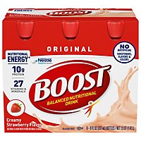 BOOST Original Nutritional Drink Creamy Strawberry - 6-8 Fl. Oz. - Image 1