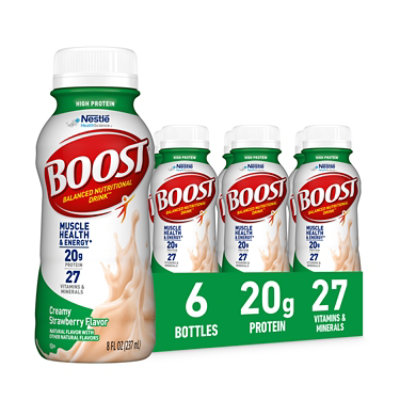 BOOST High Protein Nutritional Drink Creamy Strawberry - 6-8 Fl. Oz.