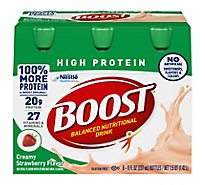 BOOST High Protein Nutritional Drink Creamy Strawberry - 6-8 Fl. Oz.