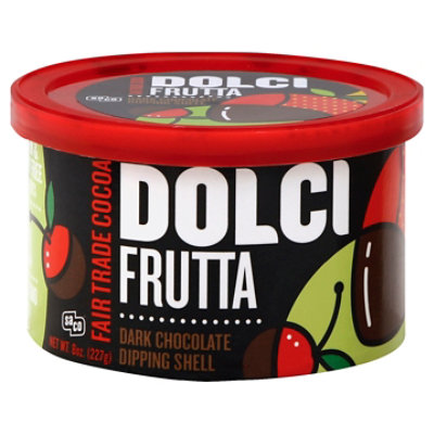 Dolci Frutta Dark Chocolate Dipping Shell - 8 Oz