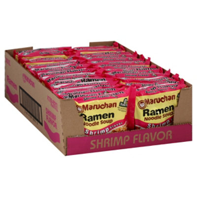 Maruchan Ramen Noodle Soup Shrimp Flavor - 24-3 Oz - Image 1