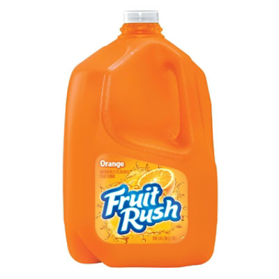 Fruit Rush Orange Drink Plastic Jug - 1 Gallon