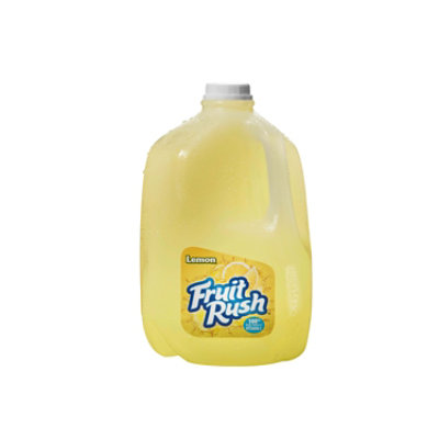 Fruit Rush Lemon Drink Plastic Jug - 1 Gallon - Image 1
