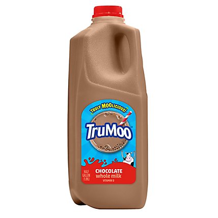 TruMoo Vitamin D Whole Chocolate Milk - 0.5 Gallon - Image 1
