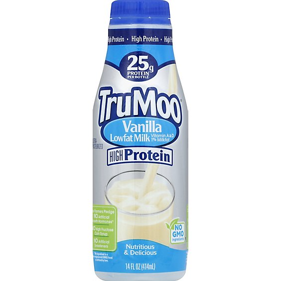 TruMoo High Protein 1% Low Fat Vanilla Milk - 14 Fl. Oz.