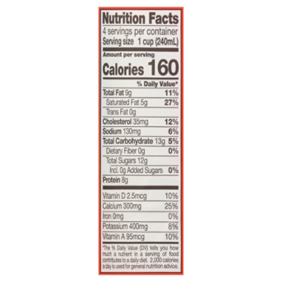 DairyPure Vitamin D Whole Milk Bottle - 1 Quart - Image 3