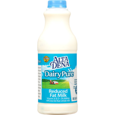 DairyPure 2% Reduced Fat Milk with Vitamin A and Vitamin D Bottle - 1 Quart