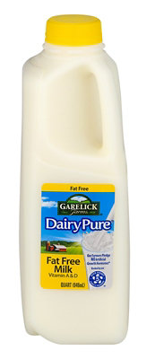 DairyPure Fat Free Skim Milk with Vitamin A and Vitamin D Bottle - 1 Quart - Image 5