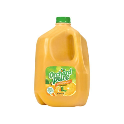 Orchard Pure 100% Orange Juice From Concentrate Plastic Jug - 1 Gallon - Image 1