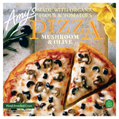 Amys Pizza Mushroom And Olive Frozen - 13 Oz