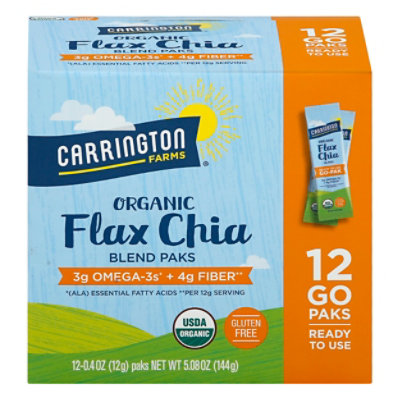 Carrington Farms Organic Flax Chia Blend Paks - 12 Count - Image 3