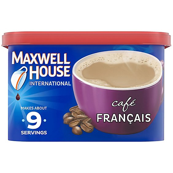 Maxwell House International Caf Francais Cafe Style Instant Coffee Beverage Mix Canister - 7.6 Oz