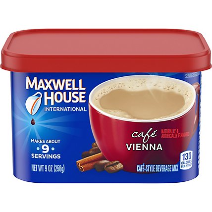 Maxwell House International Vienna Caf-Style Instant Coffee Beverage Mix Canister - 9 Oz - Image 5
