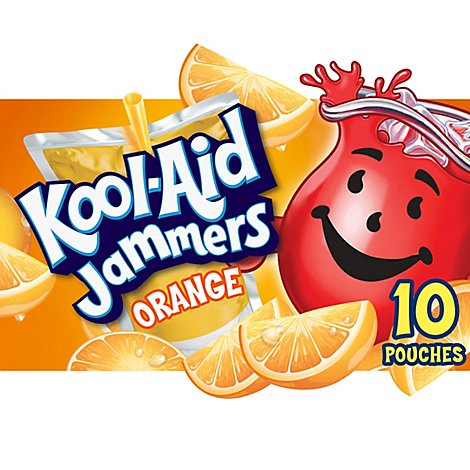 Kool-Aid Jammers Flavored Drink Pouch Orange - 10-6 Fl. Oz.