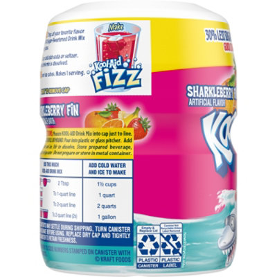 Kool-Aid Sugar-Sweetened Sharkleberry Fin Strawberry Orange Punch Artificially Flavored Powdered Soft Drink Mix - 19 Oz - Image 7