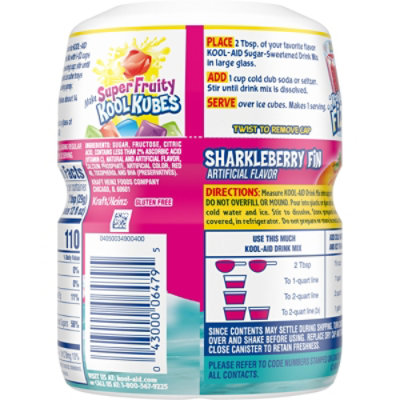 Kool-Aid Sugar-Sweetened Sharkleberry Fin Strawberry Orange Punch Artificially Flavored Powdered Soft Drink Mix - 19 Oz - Image 3