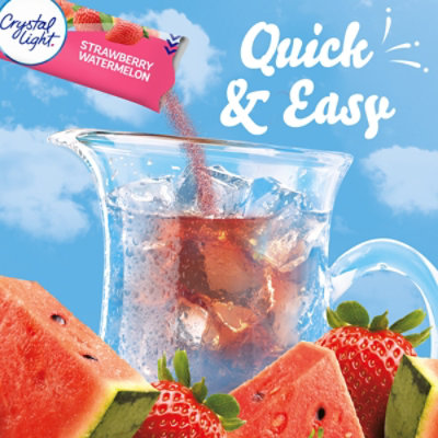 Crystal Light Strawberry Watermelon Artificially Flavored Powdered Drink Mix - 6 Count - Image 3
