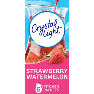 Crystal Light Strawberry Watermelon Artificially Flavored Powdered Drink Mix - 6 Count - Image 1