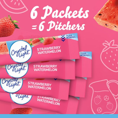Crystal Light Strawberry Watermelon Artificially Flavored Powdered Drink Mix - 6 Count - Image 5