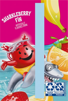 Kool-Aid Jammers Sharkleberry Fin Strawberry Orange Punch Soft Drink Pouches - 10-6 Fl. Oz. - Image 9