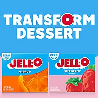 Jell-O Strawberry Sugar Free Gelatin Dessert Mix Box - 0.3 Oz - Image 3