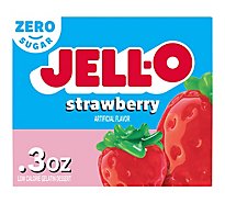 JELL-O Gelatin Dessert Sugar Free Strawberry - 0.3 Oz