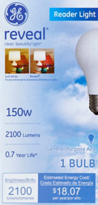 GE Reader Light Bulb Reveal 150 Watt - Each