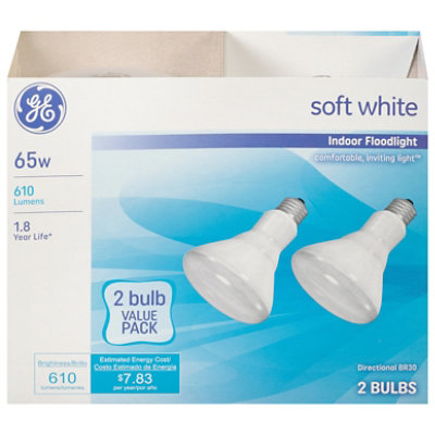 GE Light Bulbs Indoor Floodlight Soft White 65 Watts - 2 Count - Image 3