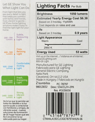 GE Halogen Aline Bulb 53 Watt - 2 Count - Image 4