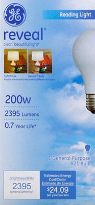 GE Reader Light Reveal 200 Watt - Each - Image 2