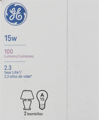 GE Soft White 15 A/W 15 Watt - 2 Count - Image 4