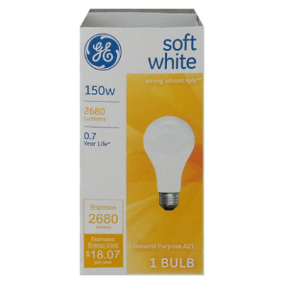 GE Soft White A/W 150 Watt - Each - Image 3