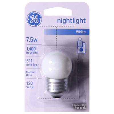 GE Night Light Bulb White 7.5 Watt - Package - Image 3