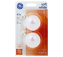 GE Vanity Bulb Small White 40 Watt - 2 Count