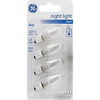 GE Light Bulbs Night Clear 4 Watt - 4 Count - Image 2