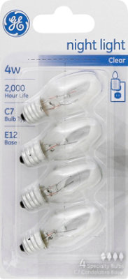 GE Light Bulbs Night Clear 4 Watt - 4 Count - Image 2